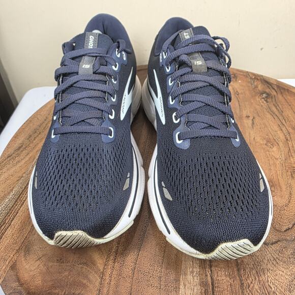 Brooks Ghost 15 Womens Navy Blue Size 9 Athletic Running Shoes 1203801B450 - Picture 4 of 12